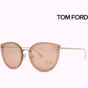 Tom Ford pink Rose gold cat eye womans sunglasses - brand new - never worn